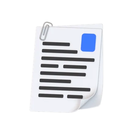 Business Documents  3D Icon