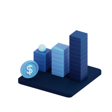 Business Growth Analysis  3D Icon