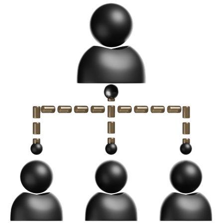 Business Hierarchy  3D Icon