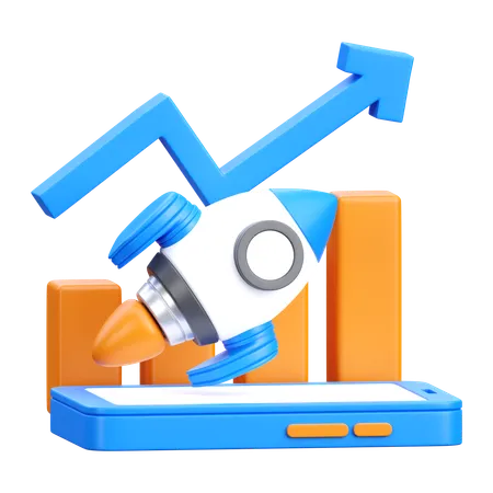 Business Launch  3D Icon