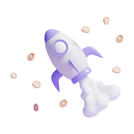 Business Launch  3D Icon