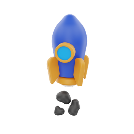 Business Launch  3D Icon