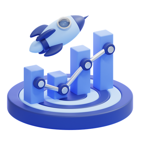 Business Launch  3D Icon