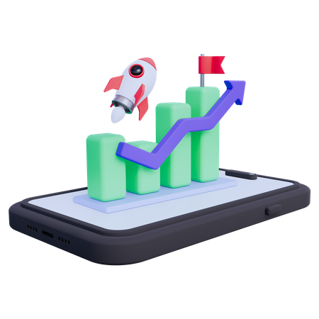 Business Launch  3D Icon