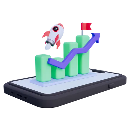 Business Launch  3D Icon