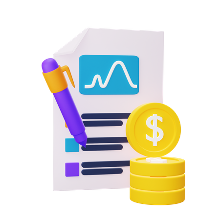 Business Paper  3D Icon