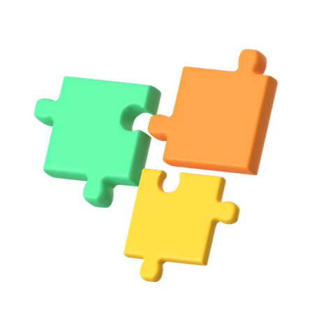 Business Puzzle  3D Icon