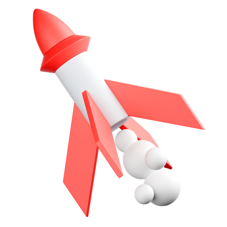 Business Rocket  3D Icon