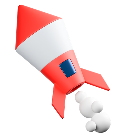 Business Rocket  3D Icon