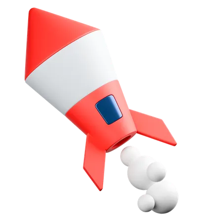 Business Rocket  3D Icon