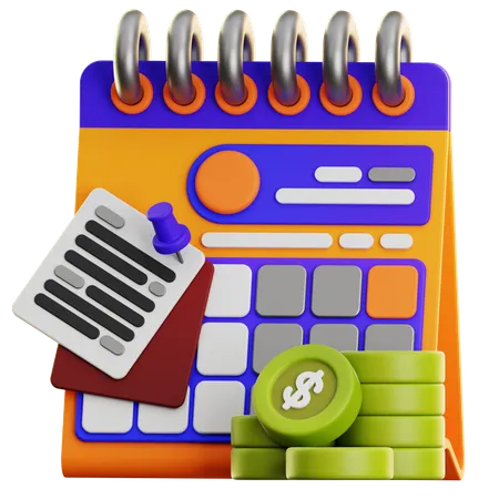 BUSINESS SCHEDULE  3D Icon