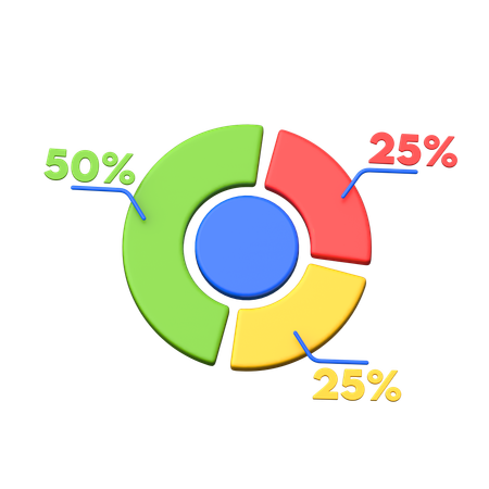 비즈니스 통계  3D Icon