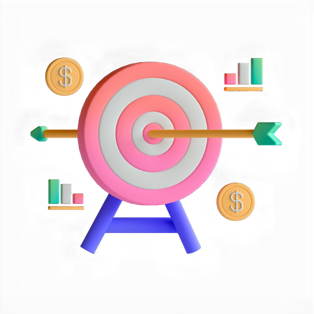 Business Target  3D Icon