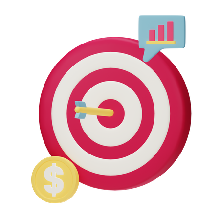 Business Target  3D Icon