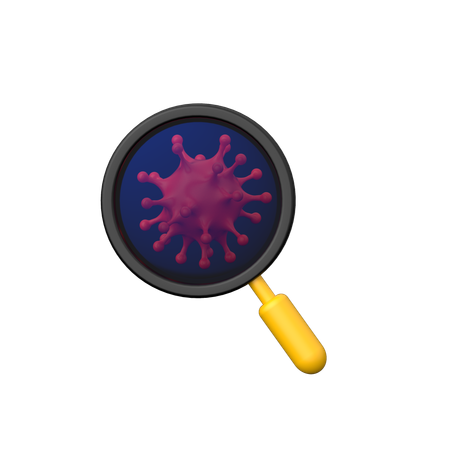 Búsqueda de bacterias  3D Icon