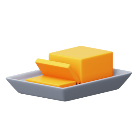 Butter  3D Icon