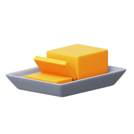 Butter  3D Icon