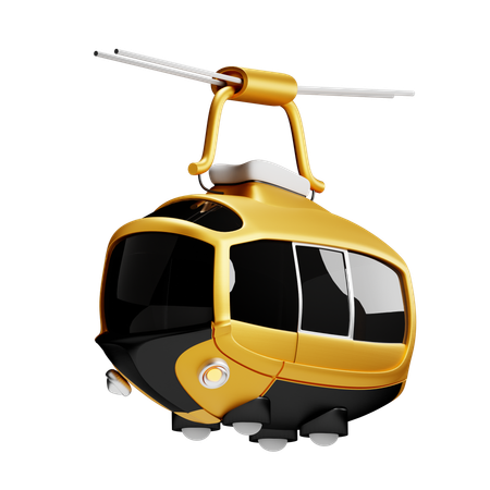 Cable Car  3D Icon