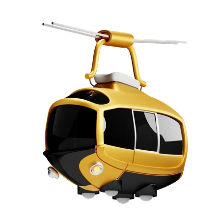 Cable Car  3D Icon