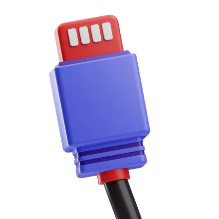 Cabo Ethernet  3D Icon