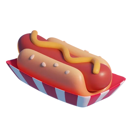 Cachorro-quente  3D Icon