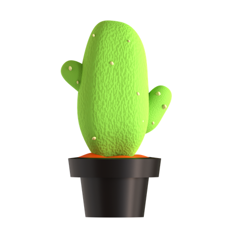 Cactus Pot  3D Icon