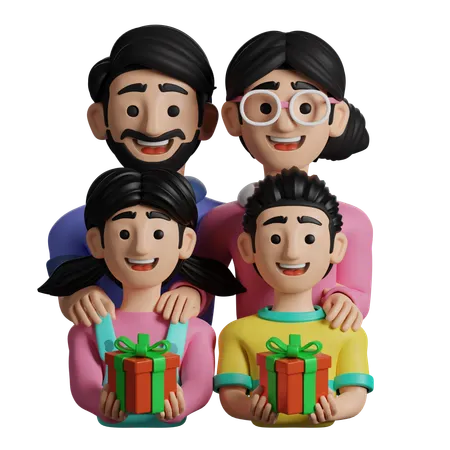 Cadeau de famille  3D Icon