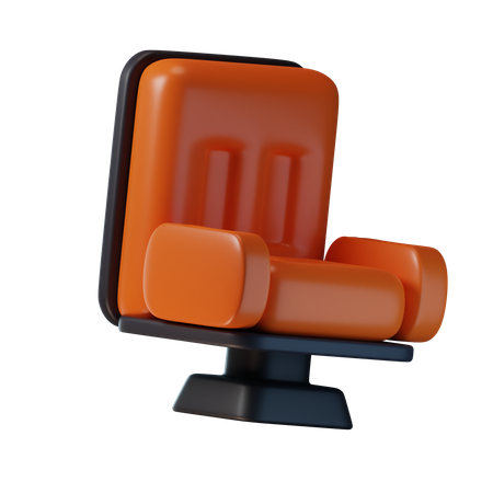 Cadeira de cinema  3D Icon