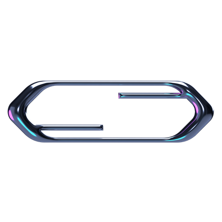 Cadre chromé futuriste  3D Icon