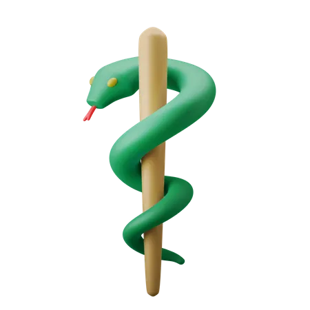 Caduceus  3D Illustration