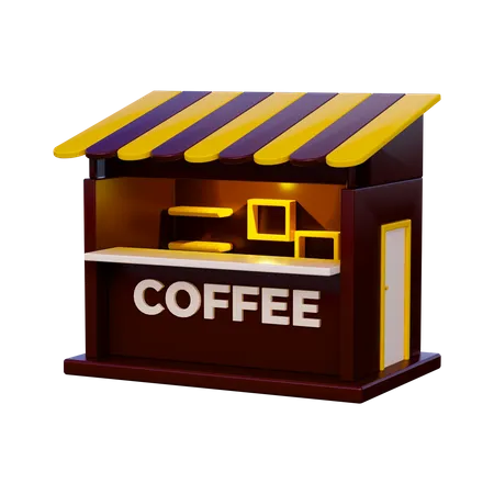 Café  3D Illustration