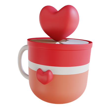 Amor de café  3D Icon