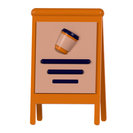 Tableau de café  3D Icon