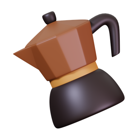 Cafeteira moka  3D Icon