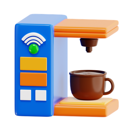 Cafetera inteligente  3D Icon