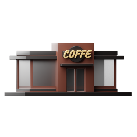 Cafetería  3D Illustration