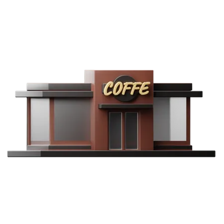 Cafetería  3D Illustration