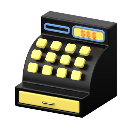 Caja registradora  3D Icon