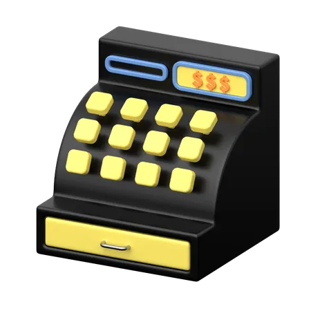 Caja registradora  3D Icon