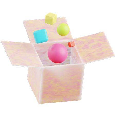 Caja sorpresa  3D Icon