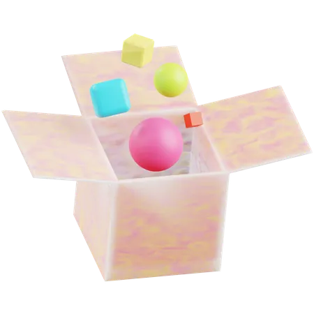 Caja sorpresa  3D Icon