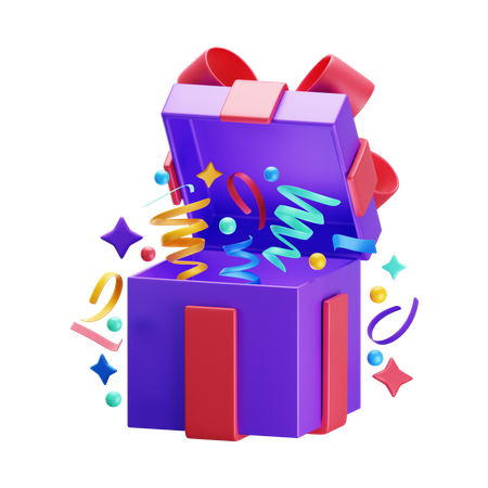 Caja sorpresa  3D Icon