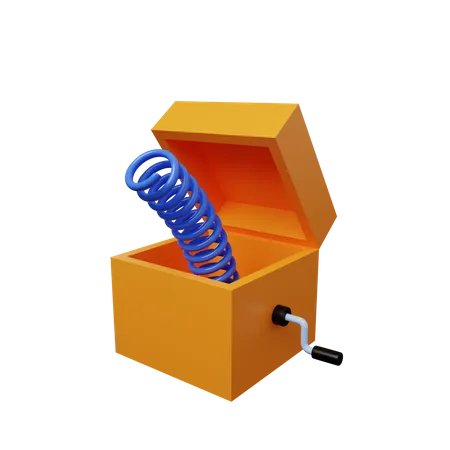 Caja sorpresa  3D Illustration