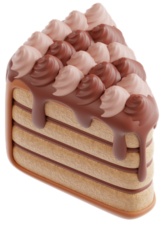 Cake Slice  3D Icon