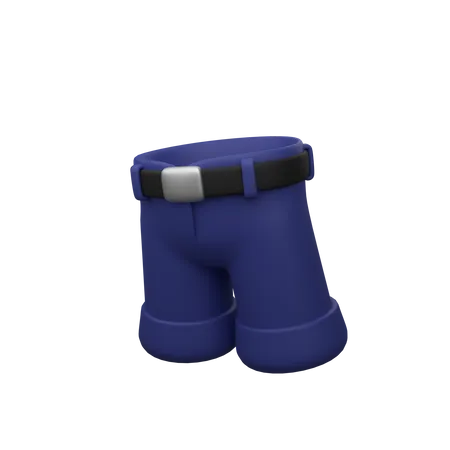 Calça curta  3D Icon