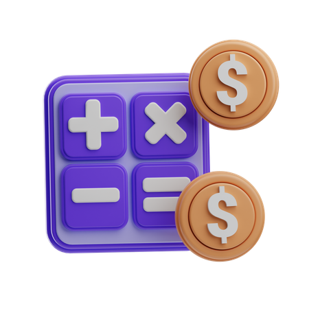 Calcul financier  3D Icon