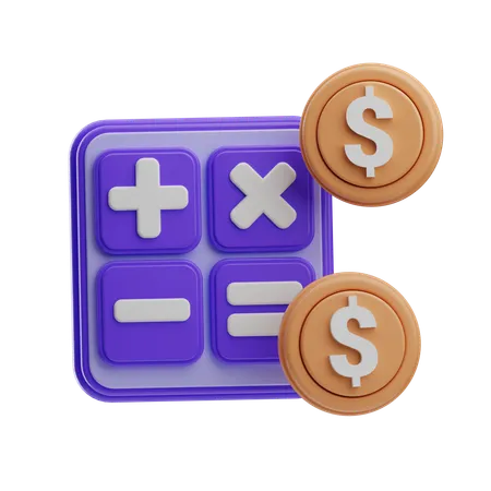 Calcul financier  3D Icon