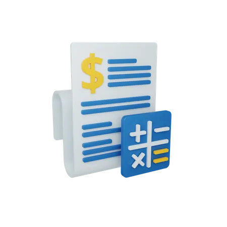 Calculating Revenue  3D Illustration