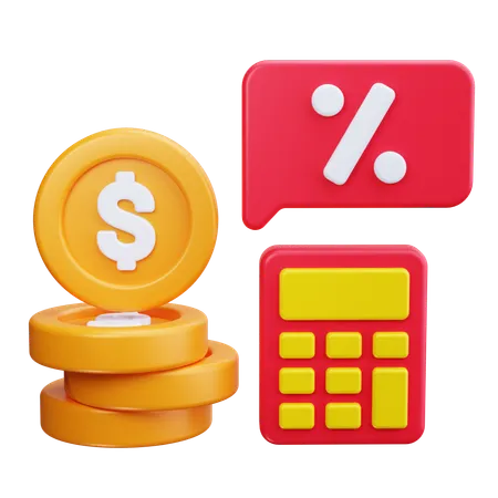 Calculo del presupuesto  3D Icon