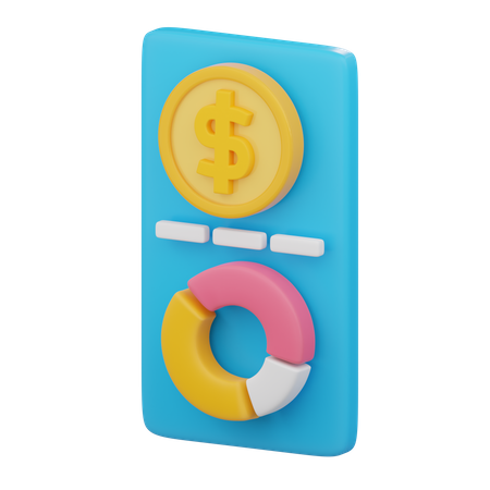 Calculo financiero  3D Icon